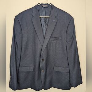 Lauren Ralph Lauren Men's Blazer Suit Coat 50R Blue Grey Brown Houndstooth